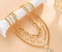 Naszyjnik złoty łańcuchy