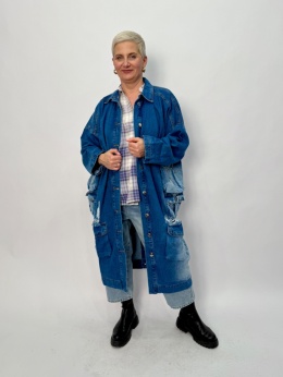 Płaszcz Jeansowy WINA