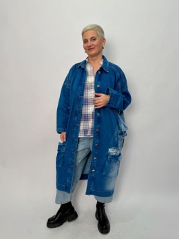 Płaszcz Jeansowy WINA