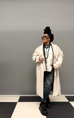 Płaszcz VITA Rivabella eko skóra milki