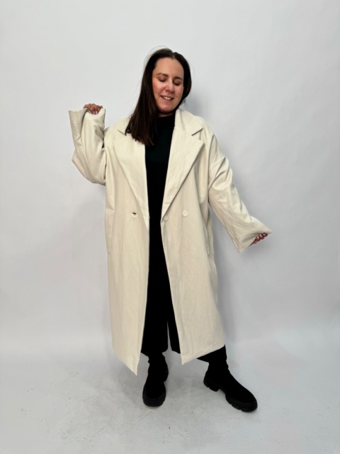 Płaszcz VITA Rivabella eko skóra milki