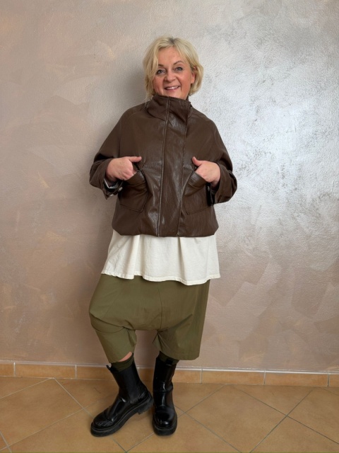 Kurtka STAR skaj brąz