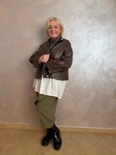 Kurtka STAR skaj brąz