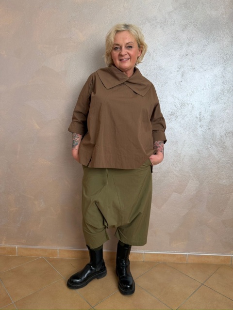 Spodnie baggy ZIVA Wendy Trendy Oliwka