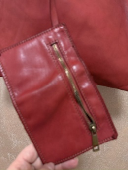 Torebka skórzana ZYTA bordo