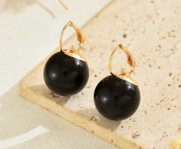 Kolczyki KULKI czarne