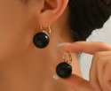 Kolczyki KULKI czarne