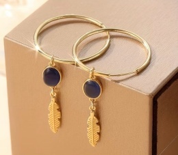 Kolczyki LISTEK złoty