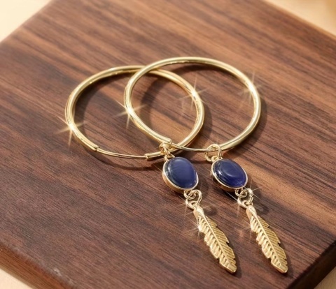 Kolczyki LISTEK złoty