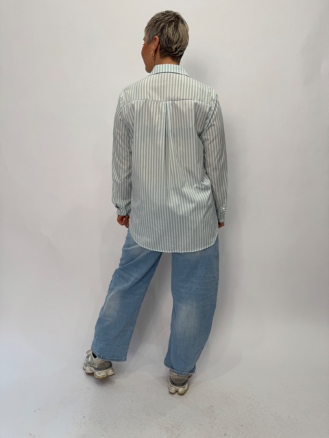 Koszula VIGO paski zielone