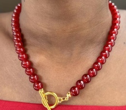 Naszyjnik UROK czerwony