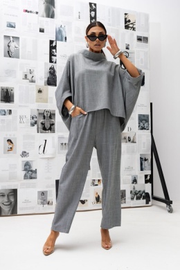 Bluzka KIMONO Miss City textura szary