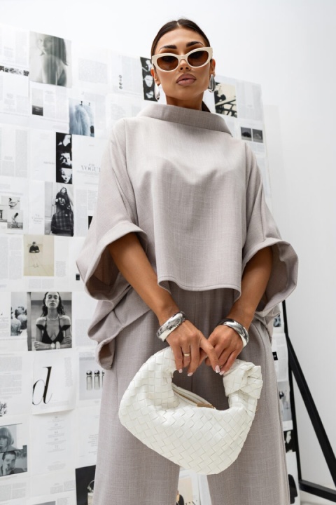 Bluzka KIMONO Miss City textura beż