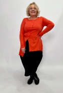 Bluzka tunika INKA Wendy Trendy pomarańczowy