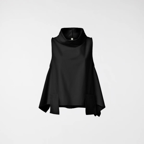 Kamizelka bluzka TERO Wendy Trendy czarna