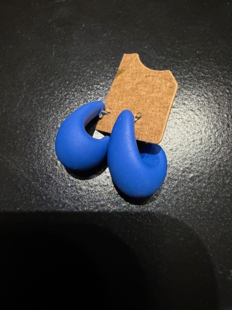 Kolczyki ŁZA niebieski