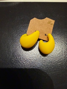 Kolczyki ŁZA żółty