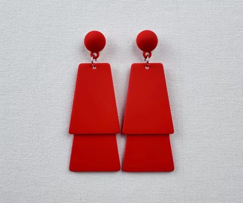 Kolczyki MERY czerwone