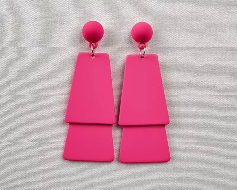 Kolczyki MERY fuksja