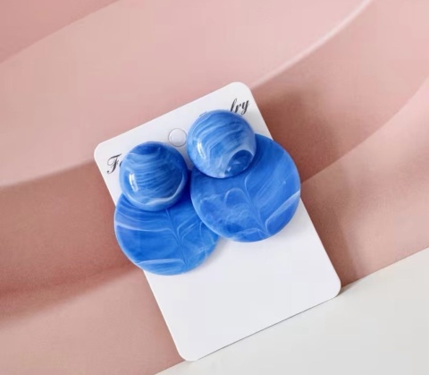 Kolczyki POPI niebieski