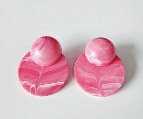 Kolczyki POPI różowy