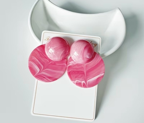 Kolczyki POPI różowy