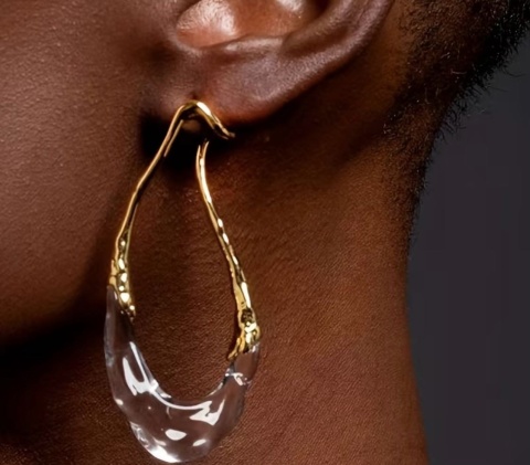 Kolczyki szablon KREA