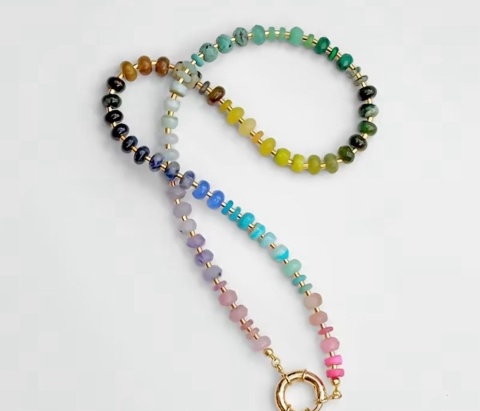 Naszyjnik LINEA kamyki