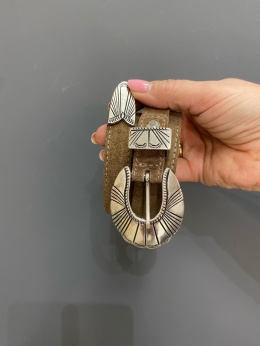 Pasek WEST skóra fango