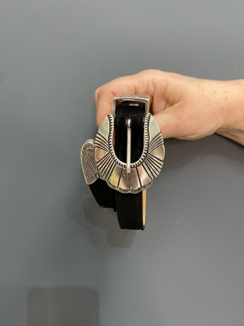 Pasek WEST skóra nero