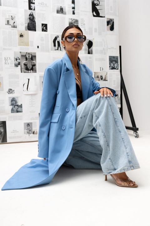 Płaszcz FEEL Miss City Official niebieski