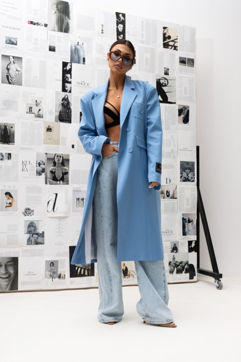 Płaszcz FEEL Miss City Official niebieski