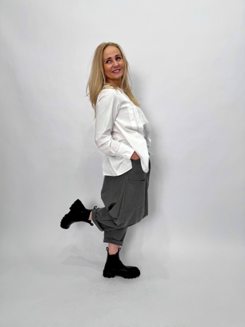 Spodnie baggy BERI Wendy Trendy szare