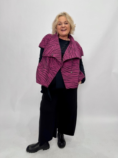 Żakiet ZOZO Wendy Trendy zebra fuksja