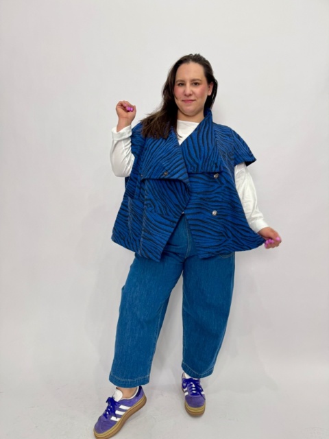 Żakiet ZOZO Wendy Trendy zebra granat