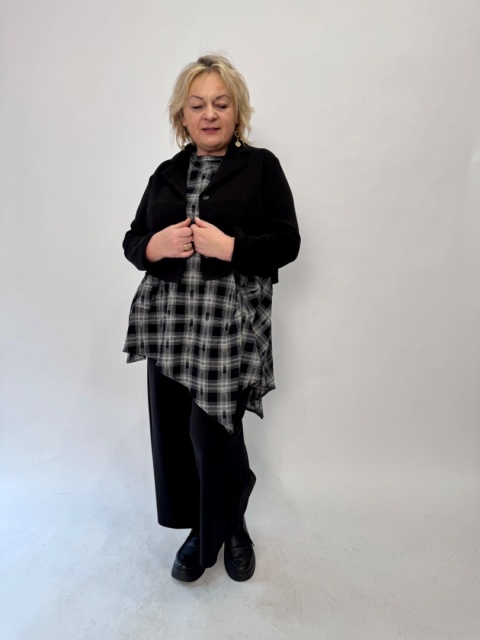 Bluzka tunika CALM Wendy Trendy czarny