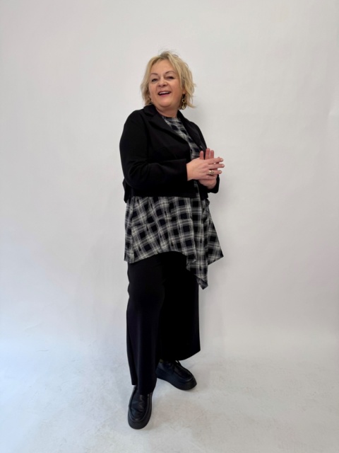 Bluzka tunika CALM Wendy Trendy czarny