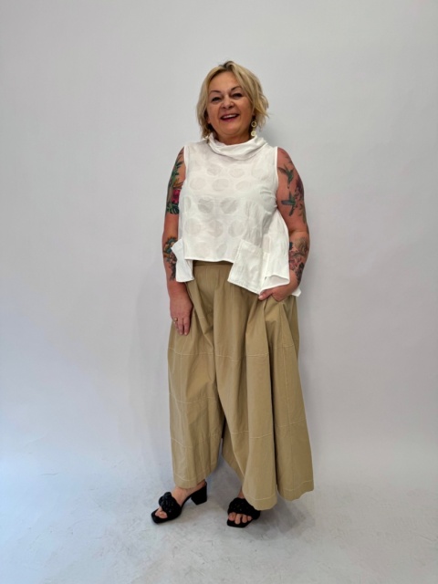 Kamizelka bluzka TERO Wendy Trendy biała