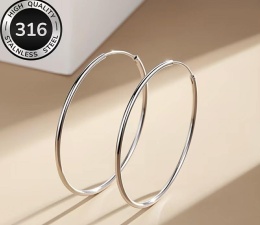 Kolczyki KOŁA srebrny