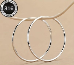 Kolczyki KOŁA srebrny