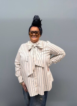 Koszula OTTAWA paski Rivabella krem