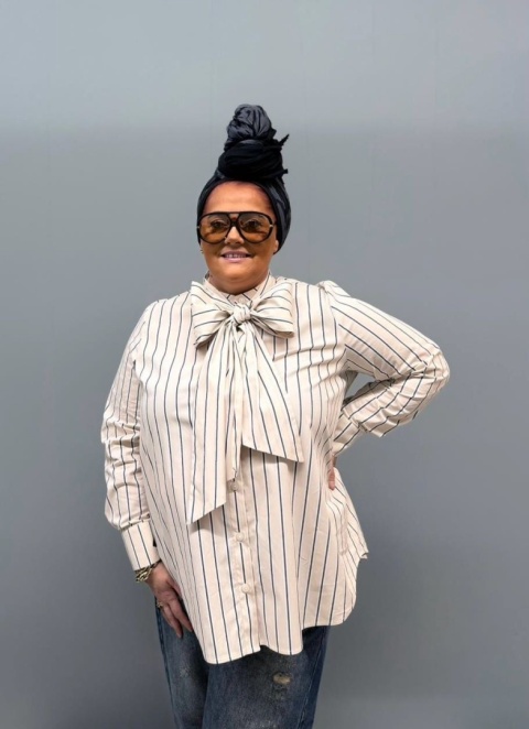 Koszula OTTAWA paski Rivabella krem