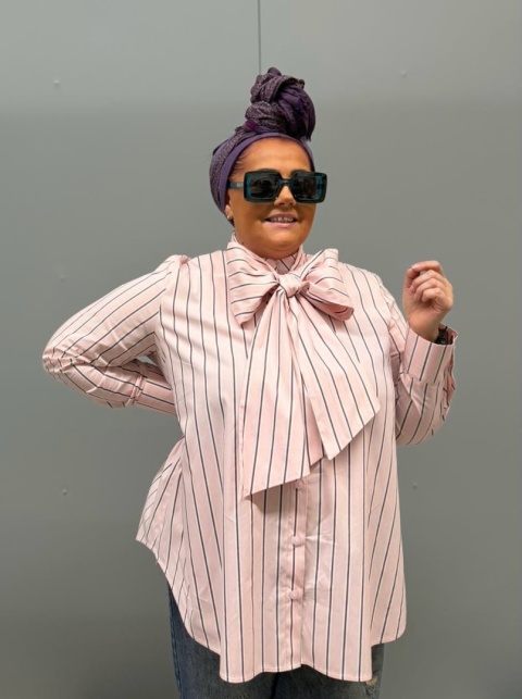 Koszula OTTAWA paski Rivabella róż