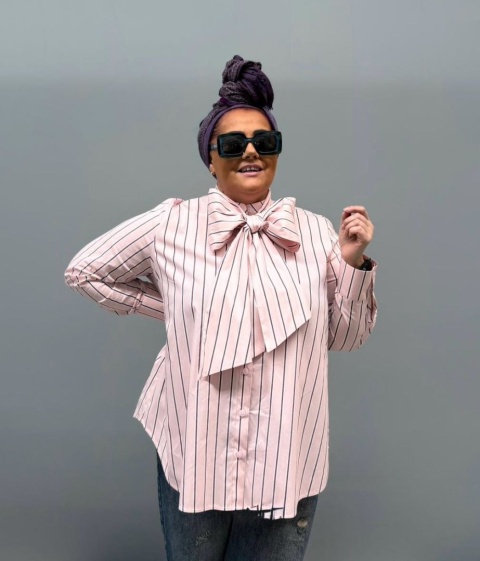 Koszula OTTAWA paski Rivabella róż