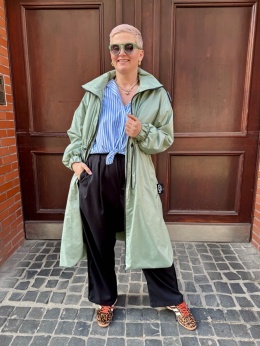 Kurtka Parka RISK Miss City Official miętowy