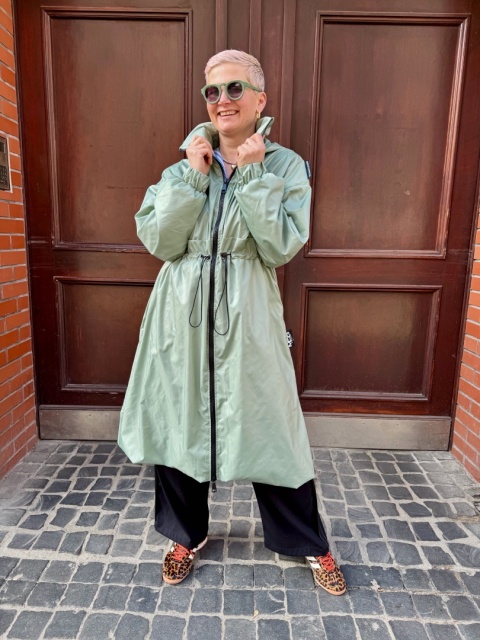 Kurtka Parka RISK Miss City Official miętowy