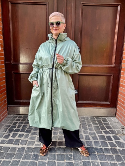 Kurtka Parka RISK Miss City Official miętowy