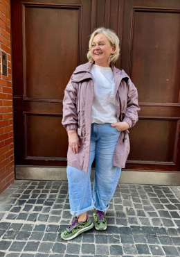 Kurtka Parka WILFRID Miss City Official puder róż