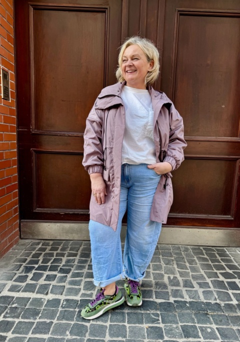 Kurtka Parka WILFRID Miss City Official puder róż