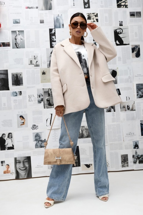 Marynarka CLEAN Miss City Official ecru